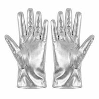 Elastic Patent Leather Gloves Shiny Women Mittens Fashion Short Gloves  Nightclub sidabras