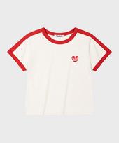 Pallet Heart Emblem Ringer Short Sleeve T-Shirt Red Red/S