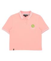 Golla W Tennis Crop Graphic T-Shirts [Pink] Pink/Free