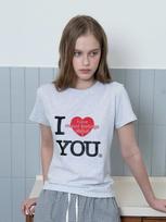 Opish I Have T-Shirt, Melange White Melange/Os