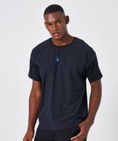 Spyder Men'S Hybrid Running Woven Seersker T-Shirt Spkmcnrs231Mblk Black/095