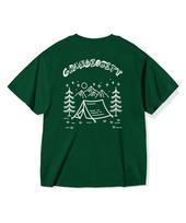 Grandiosity Camping Tent Oversized Short Sleeve T-Shirt (Green) Free