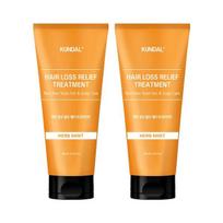 KUNDAL Beer Yeast Biotin Scalp & Hair Treatment 200ml x 2 Tubes Citrus Pomelo