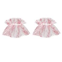 Elastic Lace Fake Blood Costume Kit Pleated Ruffles Halloween Fake Sleeves  Masquerade Ball Style C