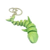 PLA 3D Printed Animals Figurine Multi-jointed Realistic Shark Key Ring  Kids Birthday Gift Style G