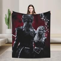 Warm Soft Blankets Airplane Travel Clair Obscur Expedition 33 Game Bedding Throws Flannel Bedspread For Home Decor Sofa Bed Size: 75*100cm, Weight: 230 GSM