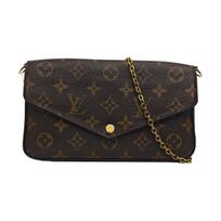 [Pre-Owned] Felicie Pochette Classic Monogram Coated Canvas And Leather Three-In-One Chain Bag - Very Good #1AB05Q1 ONE SIZE
