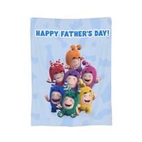 Oddbods Pogo Blanket Flannel Awesome Breathable Throw Blankets for Bed Sofa Textile Decor, Size: 75*100cm, Weight: 230 GSM