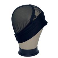 IRUIBEAUTY 1005 Mesh Cap Black Lace Non-Slip Breathable Wig with Ice Silk Headband for Making Strong Hold