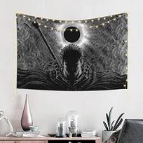 Berserk Guts Eclipse Tapestry Dark Manga Art Wall Hanging Polyester Anime Fan Decor for Bedroom Dorm 100X70CM