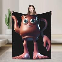Tung Tung Sahur Plush Blanket Child Flannel Throw Blanket For Couch Chair Super Soft Design Quality Bedspread Birthday Present Size: 75*100cm, Weight: 230 GSM