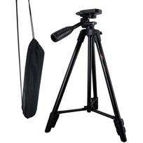 Professional Lightweight Aluminum Digital Camera Selfie Tripod 3-Way Head Bubble Level Flip Lock with Bag for Travel M3 juoda