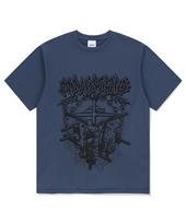 Maha Grid Hybrid Tee Navy(Mg2Emmt519A) Navy/S