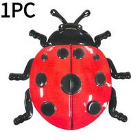 1PC wrought iron metal ladybug wall hanging wall decoration home kindergarten wall decoration small insects decoration