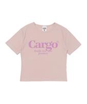 Cargo Bros For Woman Dot Logo Short Sleeve T-Shirt (Pink) Free