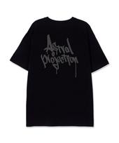 Astral Projection Pen Graffiti Lettering Logo Supima Cotton Round Neck Short Sleeve T-Shirt_Black M