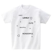 Awesome Us Sweet, Lovely, Wonderful T-Shirts_4Color Cream/Xl
