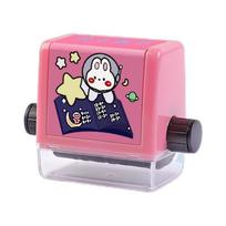 Children Math Stamp Fast Dry Addition and Subtraction Kids Math Practice Roller Scroll Stamp (Pink,addition) rožinė