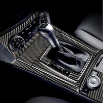 Anglies pluošto automobilio salono modifikacijos dangtelio apdailos juostelės dekoratyviniai lipdukai Mercedes Benz C W204 automobilių vidaus priedams J