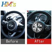 Mini Countryman F60 Automobilio Vairo Rato Centre Lipdukai Stiliaus Aksesuarai Mini Cooper F56 F55 F57 ir Clubman F54 Double Checker gray