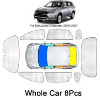 Automobilių skėčiai nuo saulės, apsaugantys nuo UV spindulių, skirtas Mitsubishi Outlander 2016-2025 langų užuolaidoms nuo saulės skydelio skydelis priekinio stiklo automobilio priedas 1pc front  22-25