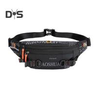Didelis „Crossbody Fanny Pack“ sportinis liemens krepšys, atsparus vandeniui klubo maišelis, skirtas lauke bėgiojantiems žygiams, žvejybai, vyrams, moterims juoda