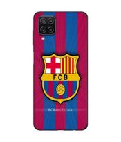 Maniacase Case For Samsung Galaxy A12 FC Barcelona Logo juoda