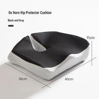 Ergonomic Memory Foam Lumbar Support Cushion for Long-Term Sitting and Posture Improvement 40x36x11 cm