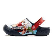 Marvel x Crocs Classic Clog Kids Avengers Patch Kids Sneakers Blue Navy 207069-410 30-31