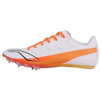 Li Ning Spygliuoti Batai Lengvosios Atletikos Treniruotėms Smūgio Absorbcija Patvarūs Žemo Aulo Bėgimo Batai Unisex Bėgimo Batai Ugninės Oranžinės LJJT911-2 43