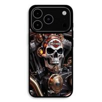 Dėklas iPhone 17 Pro Harley Davidson Mechaninė Kaukolė Maniacase juoda