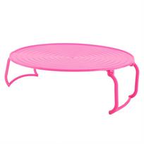 Multifunctional Plastic Microwave Oven Heating Layered Steaming Rack Cooking Tray Rack mėlyna