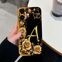 For iPhone 17 Air 16 15 14 Plus Pro Max 16e Phone Cover Lucky 26 Letter Pattern Matte Silicone Lens Protection Anti Slip Shell For iPhone Fashion Case iPhone 17