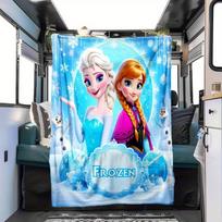 Princesių Elzos ir Anos „Frozen“ Animacinis Pledas Yra Minkštas ir Patogus Pledas Tinka Kambario Teiravimo Sofai-Lova Namų Puošybai 30x40in