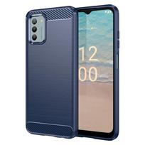 Dangeliui Nokia G42 dėklas, skirtas Nokia G42 5G buferis, apsaugantis nuo detonacijos, minkštas silikoninis anglies pluošto galinis dėklas, skirtas Nokia G42 dėklui, 6,56 colio For Nokia G42 mėlyna