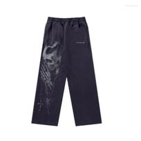 Men's Pants, Men's Seasonal Style, American Fashion, Sports Pants, Anime, Slow Runners, Printed Wide Legs, Casual Hip-hop Street S