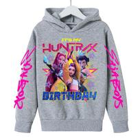 Hoodies & Sweatshirts (kids unisex) KPop Demon Hunter Cartoon Girls Boy Hooded Sweatshirt Warm Children's Korean Wave Casual Girls Clothing 100