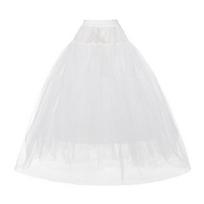 Nuotakos apatinis sijonas su tiulio dizainu A formos suknelės papildymas Be lankų paslydimo sijonas vestuvių ceremonijai 95cm/37inch Ilgis 95cm balta