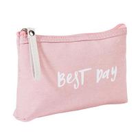 Cotton And Linen Large-Capacity Cosmetic Bag Multi-function Travel Cosmetic Bag rožinė