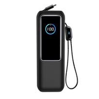 Smūgiams atsparus silikoninis dėklas Minkštas nešiojamas apsauginis dangtelis Apsaugantis nuo dulkių nešiojimo dėklas, skirtas Anker Zolo Power Bank (25000mAh 165W) Kelionė juoda