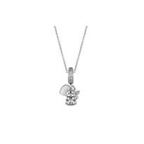 Pandora Teddy Bear Baby Pacifier Bear 925 Silver Necklace Women necklace ZT-0042 Box