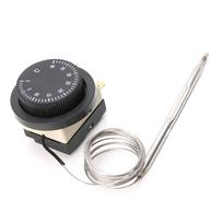 M4YC 0-40℃ Temperatūros reguliavimo jungiklis Kapiliarinis termostatas Automatinis jutiklinis jungiklis black