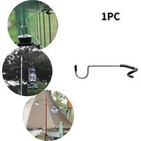 Stainless Steel Light Stand Holder Hooks Portable Tent Pole Lamp Hanger Hunting Fishing Lantern Hanger Outdoor Camping Tools black