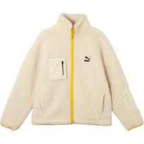 PUMA Unisex Sherpa Hybrid Jacket Black/White 539231-93 XL beige