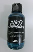 LUSH Dirty Shower Gel, Dirty Springwash, Mint Scent, Bath Cosmetics, Body Soap, Natural Cosmetics, Natural Ingredients (100g)