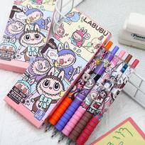 5 vnt. Mielų animacinių Labubu gelinių rašiklių Kawaii rašiklių rinkinys Kawaii greitai džiūstančių rašiklių rinkinys Biuro studentų mokyklos kanceliarinės prekės onesize