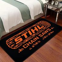 Stihl logotipas Grindų kilimėlis Grindų kilimėlis Neslystantis skalbyklos kilimėlis Skalbyklos dekoras Balkonas Vaikų svetainė Namų kilimai 40x60cm