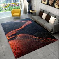 3D ugnikalnio lavos magmos kilimas didelis, kilimas svetainei, miegamajam, sofai, prie durų dekoracija, neslystanti kilimėlis vaikų žaidimams, dovana 40x60cm(15x23in)