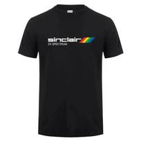 Sinclair Zx Spectrum Marškinėliai Viršutiniai Drabužiai Vasaros Mada Vyrai Medvilniniai Trumpomis Rankovėmis Vyras Sinclair Zx Spectrum Marškinėliai Moterys Gatvės Stiliaus Marškinėliai S juoda