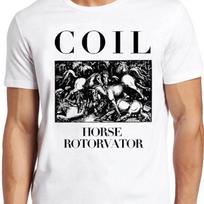 Coil Horse Rotorvator Electronic Music Retro Cool Gift Tee T Shirt 3027 S įvairiaspalvis